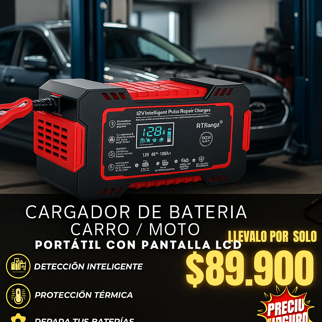 Jumper Cargador Inteligente que REVIVE Baterías Muertas en 15 Minutos