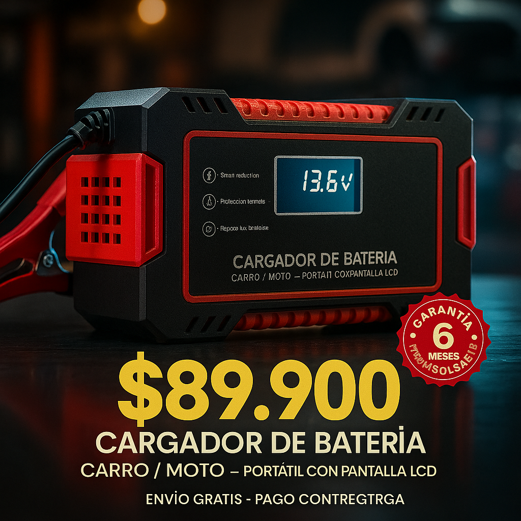 Jumper Cargador Inteligente que REVIVE Baterías Muertas en 15 Minutos