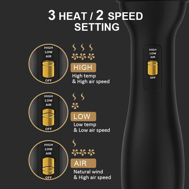 **Cepillo Térmico 3 en 1 para Cabello Rizado, Afro y Voluminoso Alizz 3.0™**