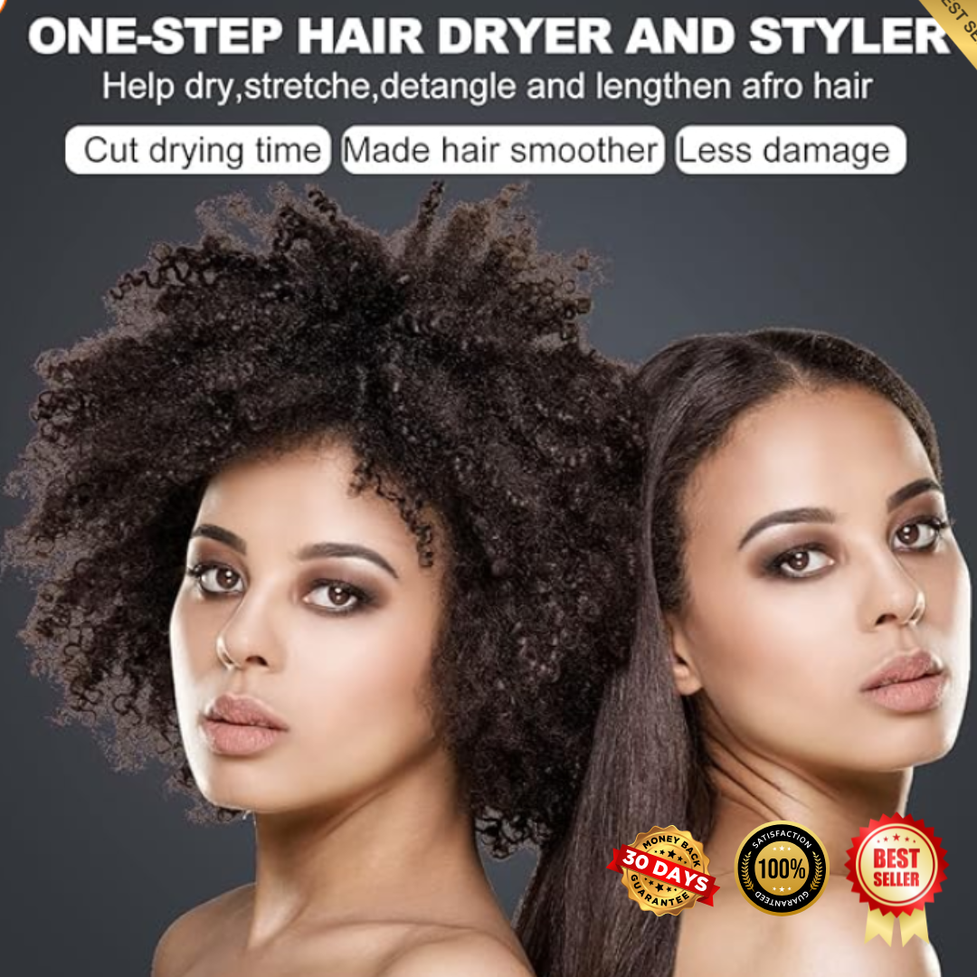 **Cepillo Térmico 3 en 1 para Cabello Rizado, Afro y Voluminoso Alizz 3.0™**