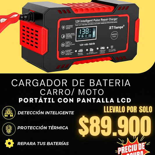 Jumper Cargador Inteligente que REVIVE Baterías Muertas en 15 Minutos