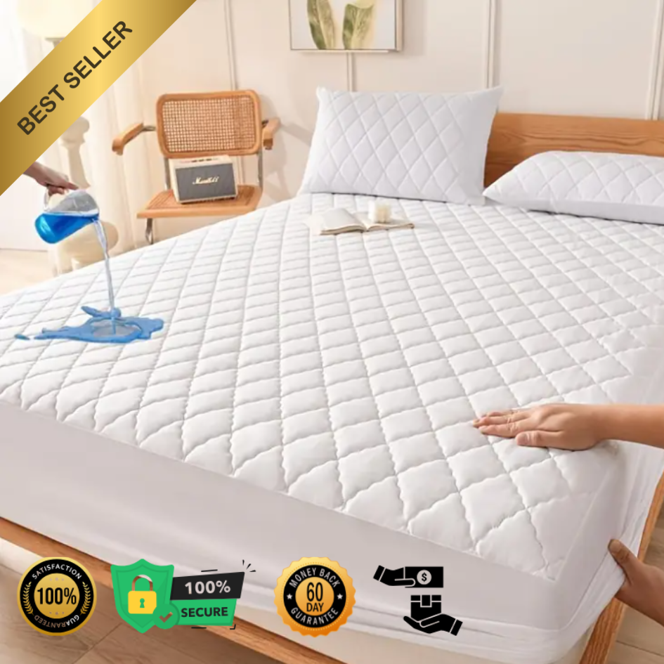 Protector de colchon blanco