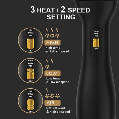 **Cepillo Térmico 3 en 1 para Cabello Rizado, Afro y Voluminoso Alizz 3.0™**
